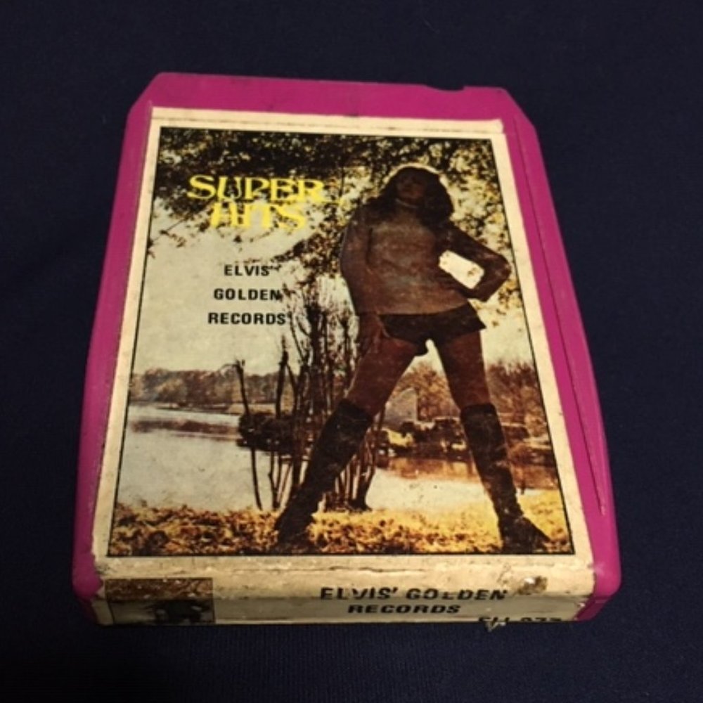VTG 70's 8 Track Music Tape Cartridge ELVIS Presley Super Hits Golden Records